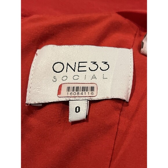 One33 Social Raspberry Gown Red Size 0 - Picture 8 of 8